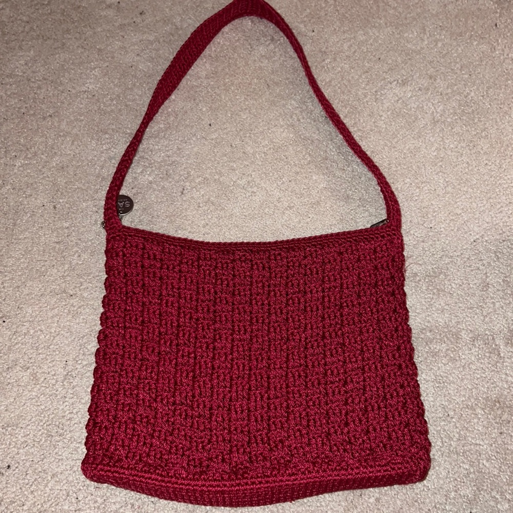 The Sak Red Crochet bag